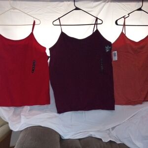 Torrid Red, Purple, and Orange Camisoles